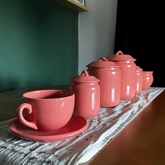 Coral Canister Set - Picture 2 of 2